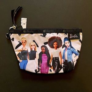 Limited edition, collectible Barbie x LeSportsac LG cosmetic bag. NWT.